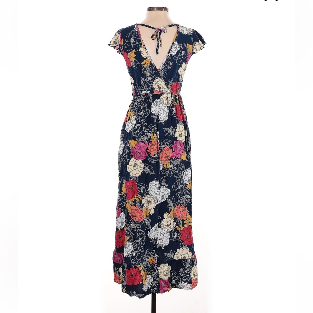 Band of the free faux wrap floral dress Size Large - Picture 2 of 6